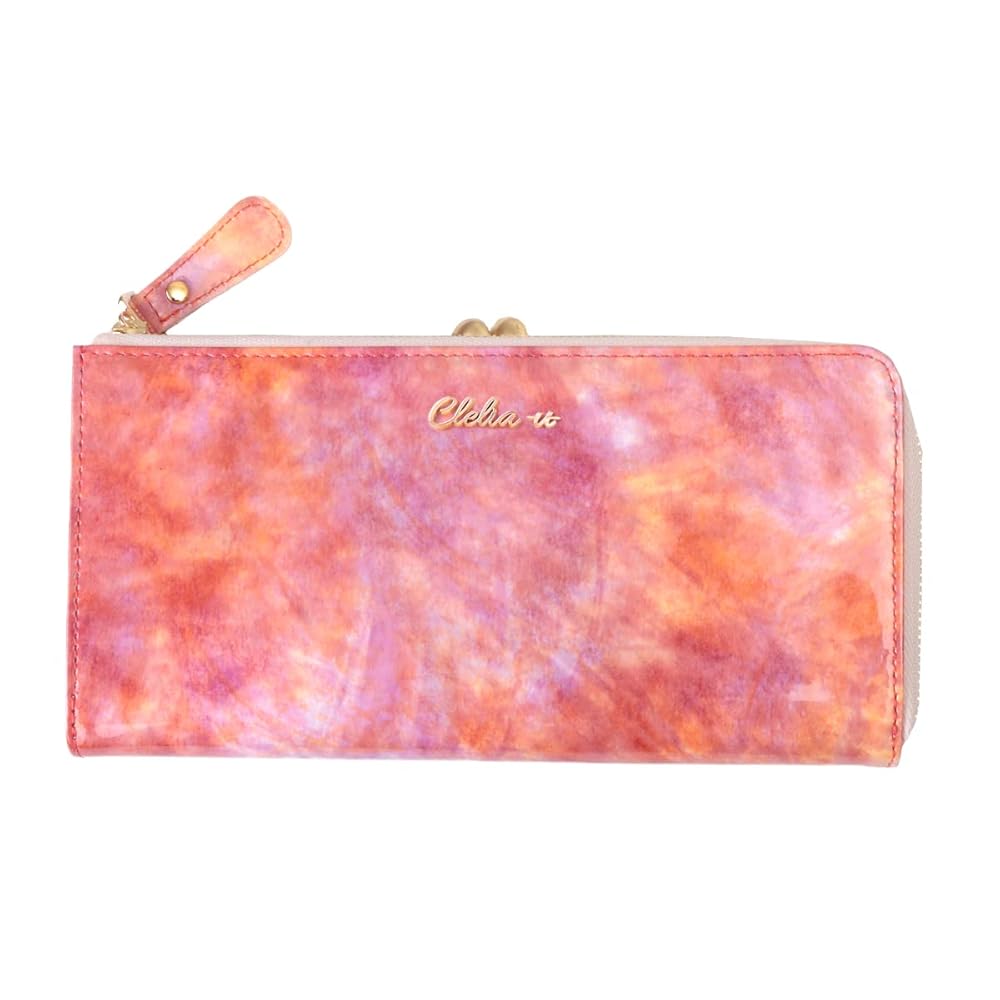 【希少】Ain Soph ガマ口　長財布　グレー　ロゴ　人気　　　本革　未使用品 希少】Ain Soph ガマ口 長財布 グレー ロゴ 人気 本革 未使用品